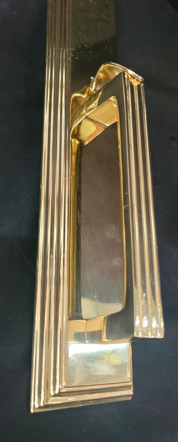 NOS Art Deco Baldwin Tremont Backplates w/ Dead Bolt Space & Thumb Turn GS00806