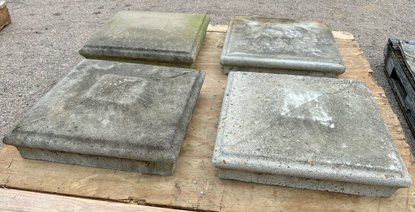 4 Pairs of Concrete Column Tops GA20485