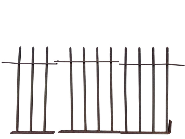 11 Feet Antique Wrought Iron Picket Fencing GA21058