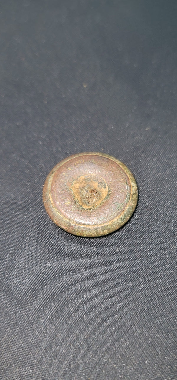 Civil War Confederate Script "I" Infantry Coat Button GS01036
