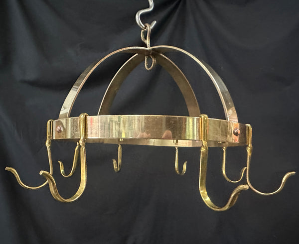 Vintage Brass Pot Hanging Rack GA20801