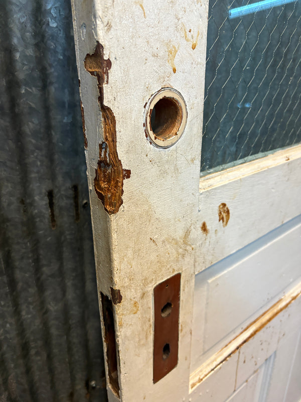 3-Panel Chicken Wire Glass Door GS6100