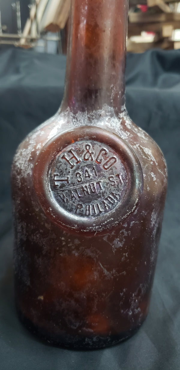 Vintage T.H & Company Philadelphia PA Bottle 10" T x 4 1/8" W GS00894