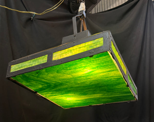 Stained Glass Iron Light Fixture GA21347
