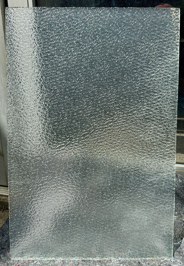 Pair of Clear Pebble Glass Panes GA20376