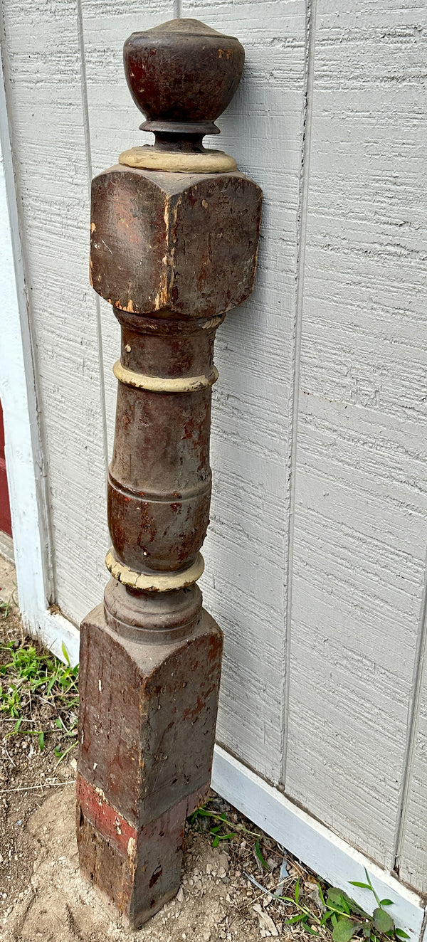 Turned Oak Newel Post GA20427