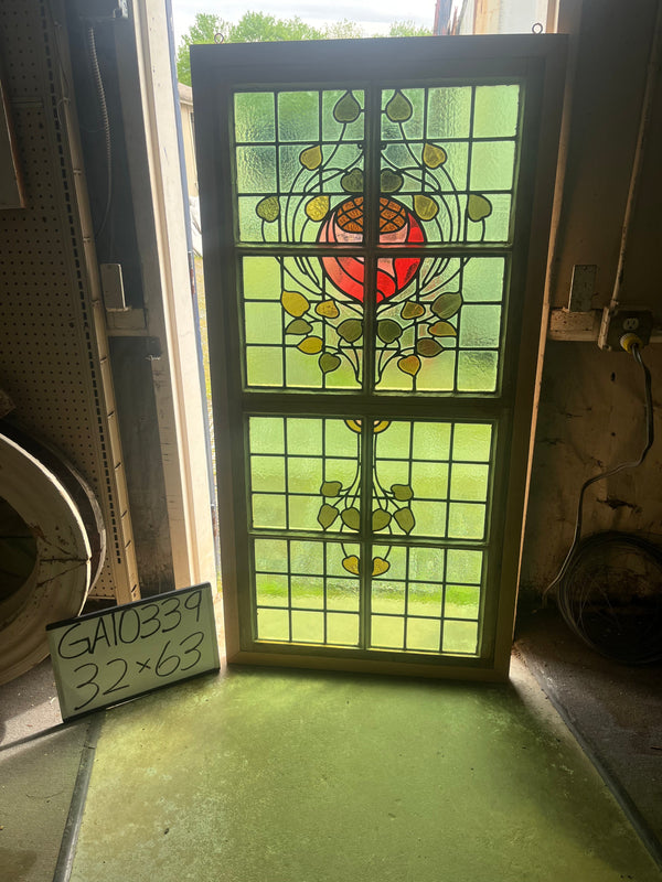 Stained Glass Window 32 x 63 GA1339