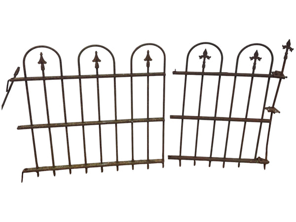 38 Ft of Antique Wrought Iron Hairpin Fencing GA21129