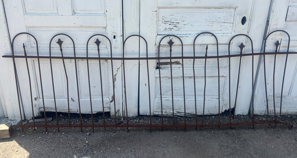59 Feet of Wrought Iron Hairpin Fence Panels GA21272