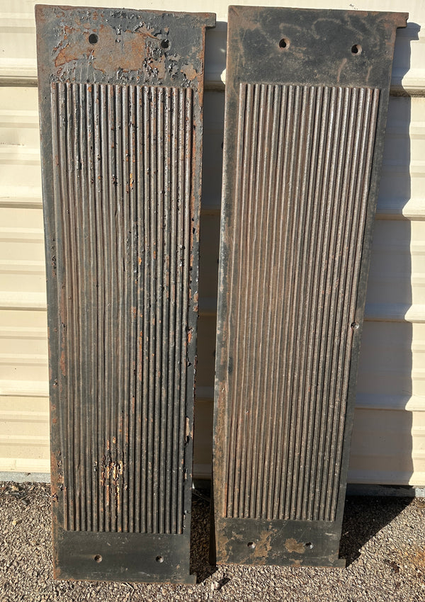 Pair of 43" Long Cast Iron Stair Treads GA20826
