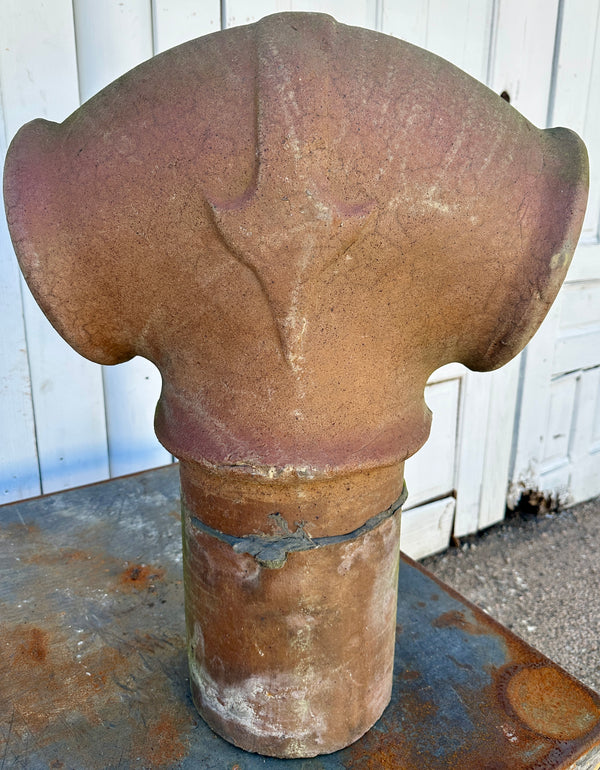 Terracotta Double Pipe Chimney Pot GA20475