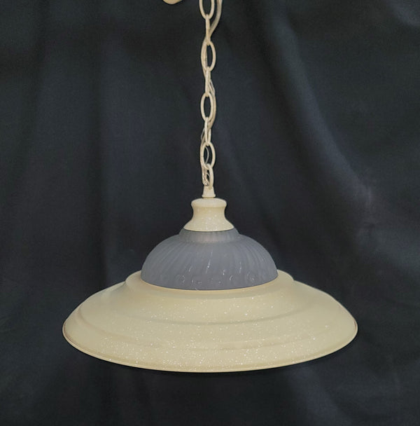 Metal & Glass Pendant Light w/ Chain & Cap 16" x 8" GS00950 - 4 Available