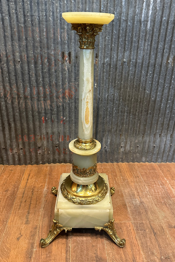 Alabaster Table Base w/ Ionic Capital (No Top) GA20288