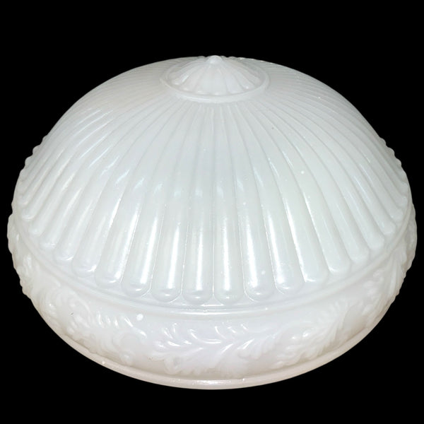Vintage Milk Glass Flush Mount Light Shade w/ 14" Fitter GA20783