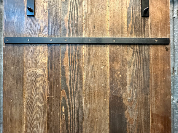 Antique Rolling Door - Made w/ 1850's Heart Pine Flooring GA20392