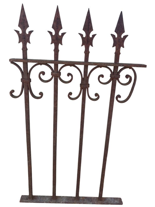 21 inches of antique wrought fence panel GA21102