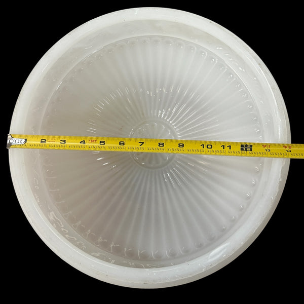 Vintage Milk Glass Flush Mount Light Shade w/ 14" Fitter GA20783
