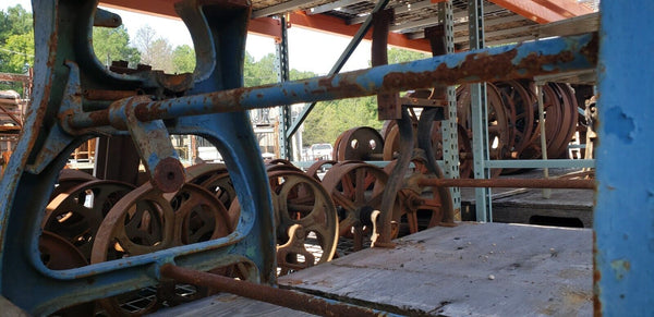 Industrial Factory Cast Iron Machine Table Base  27" T x 39 1/2" L x 24" D GS00060