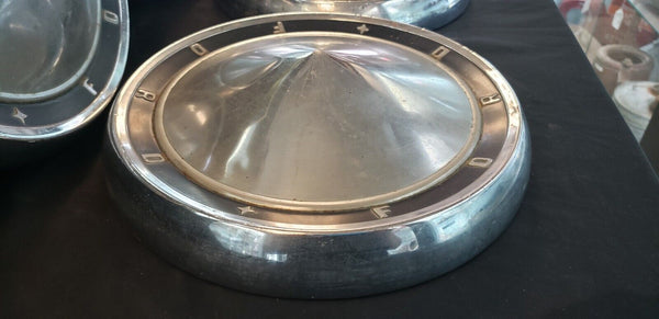 Set of 4 OEM 1960 Ford Galaxie Fairlane Chrome Hub Caps GA9826