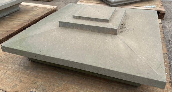 Arts & Craft Style Cast Concrete Column Tops GA20482