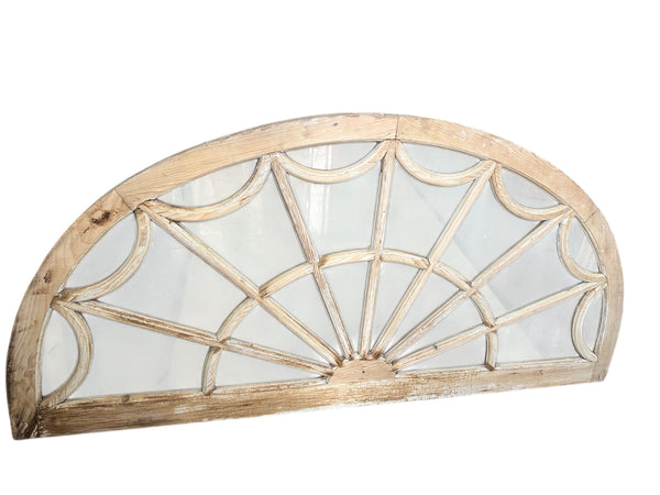 Restored Antique Transom Window w/ Frosted Glass GA20694