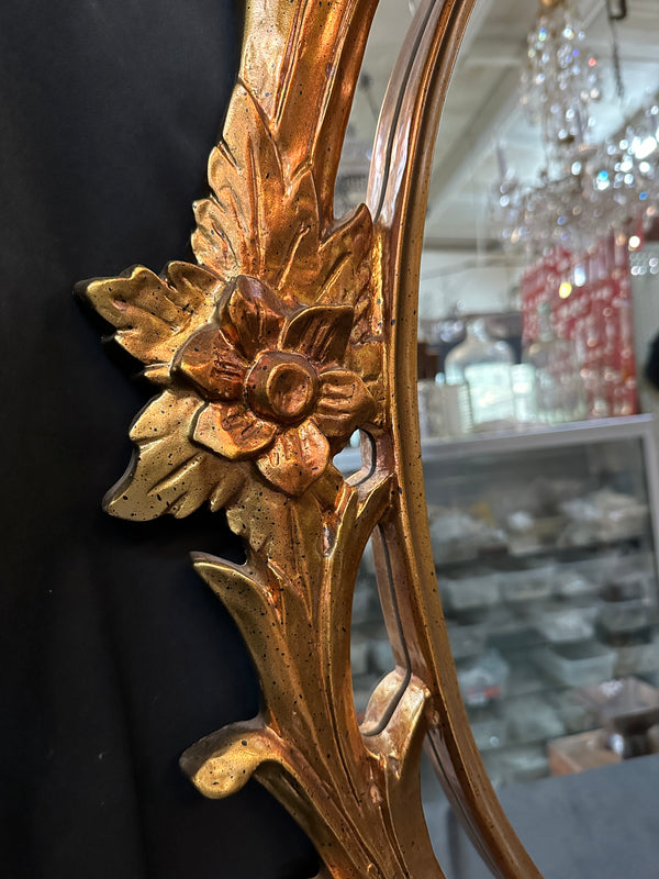 Vintage Regency Gilt Wood Oval Mirror GA20302
