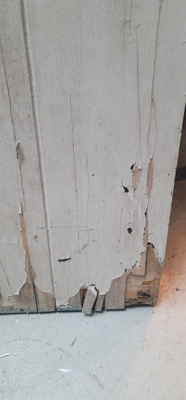 Wood Exterior Door with Top Glass Panes w/ Hardware 79" x 36" x 1 3/4" GS00849