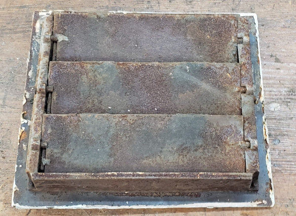 Cast Iron Geometric Floor Register Salvaged from Washington D. C. Church GS00034