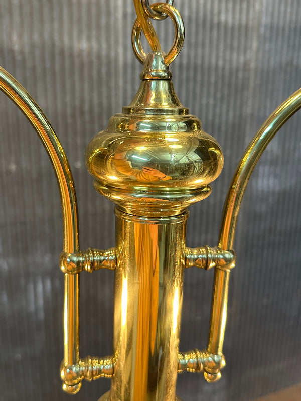 Vintage Brass 2-Arm Chandelier - 14" T x 18" W - GA21030
