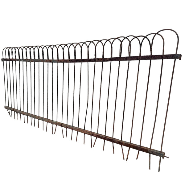 85 Ft of Antique Wrought Iron Hairpin Fencing GA21027