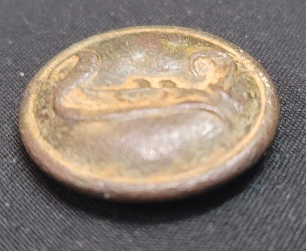 Civil War Confederate Script "I" Infantry Coat Button GS01036