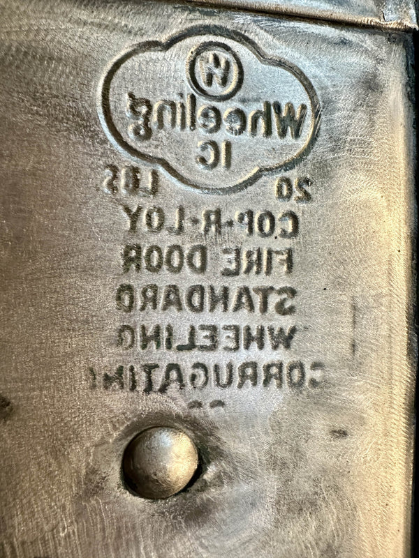 1-Pane Galvanized Steel-Clad Patchwork Fire Door GA20567