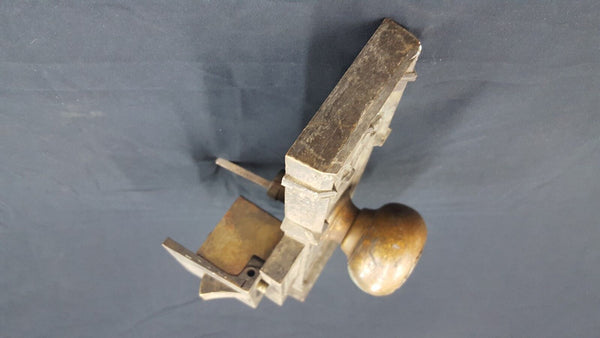 Early 1900s Ornate Bronze CNB Charlotte NC Bank Door Knob & Backplate GS00813