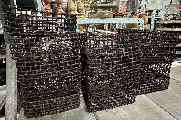 Hand Crafted Steel Braided Baskets - 13 Available - GA20725