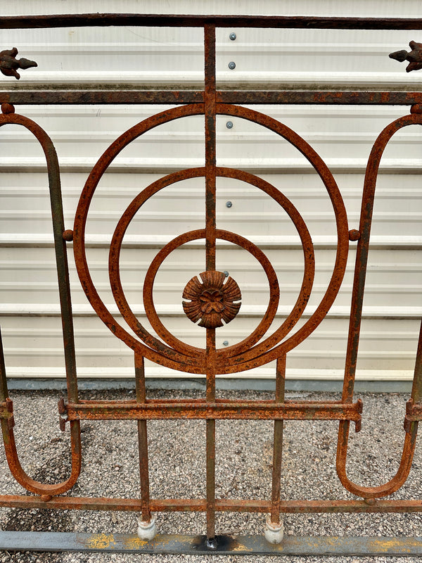 Antique Iron Three-Sided Balcony Railing GA20549
