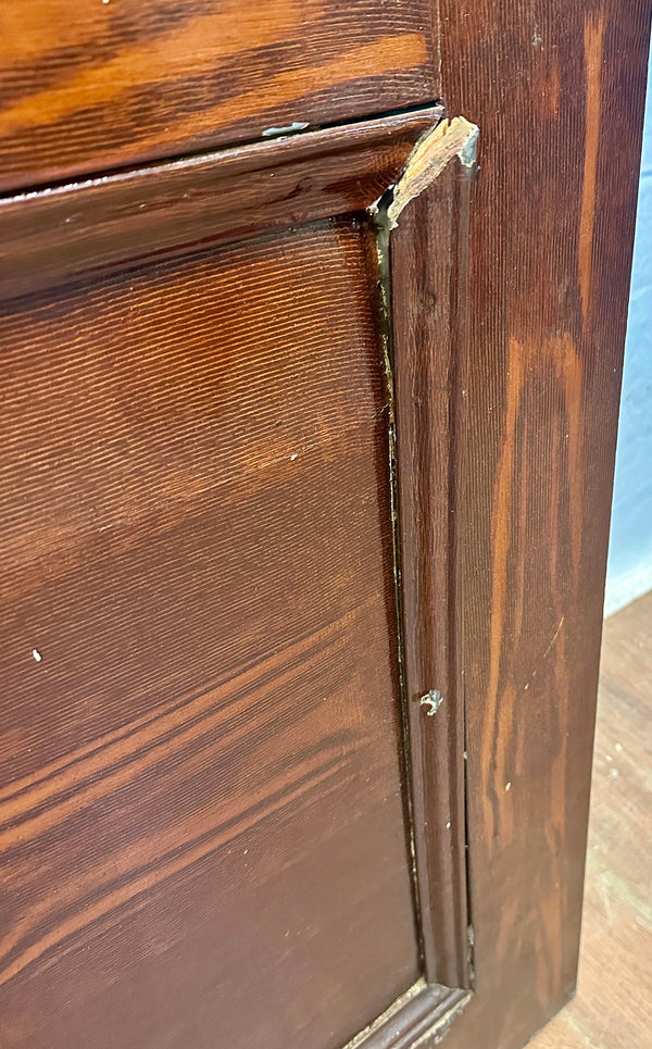 Arched 4-Pane Faux Wood Steel Doors w/ Chicken Wire Glass GA20574