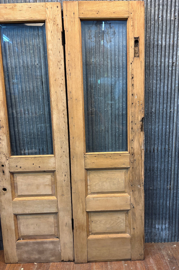 Pair of Doors with Beveled Glass GA21436