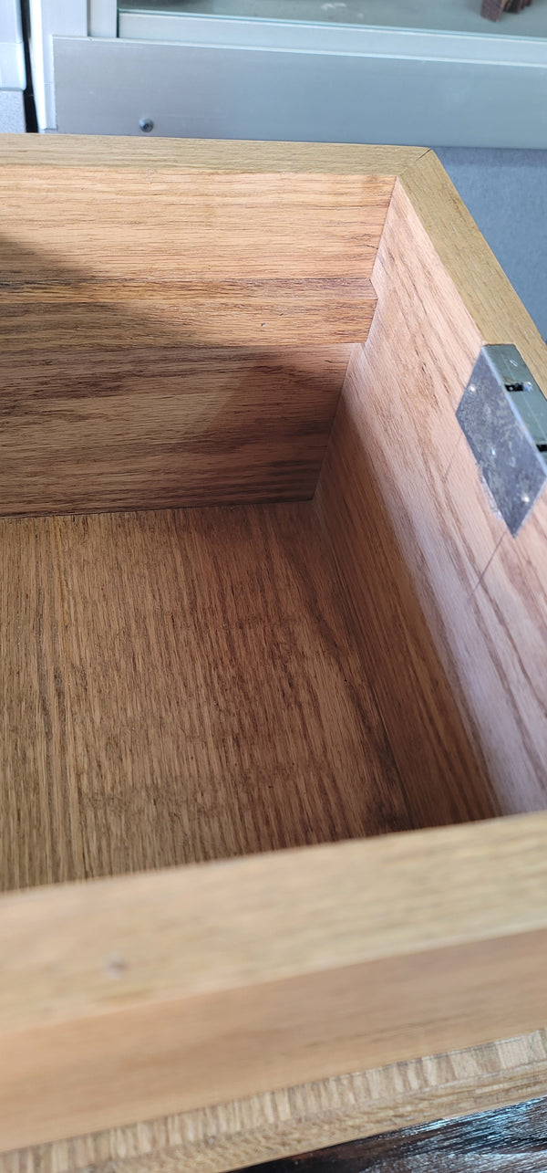 Hand Crafted Solid Oak Jewelry or Keepsake Box 13" x 10 1/4" x 11" GS00944