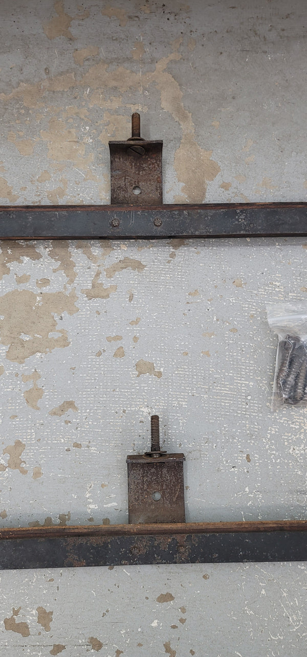 Rare! 2 Complete Pocket Door Hardware Sets w/ Railing Wheels & Screws GS00653
