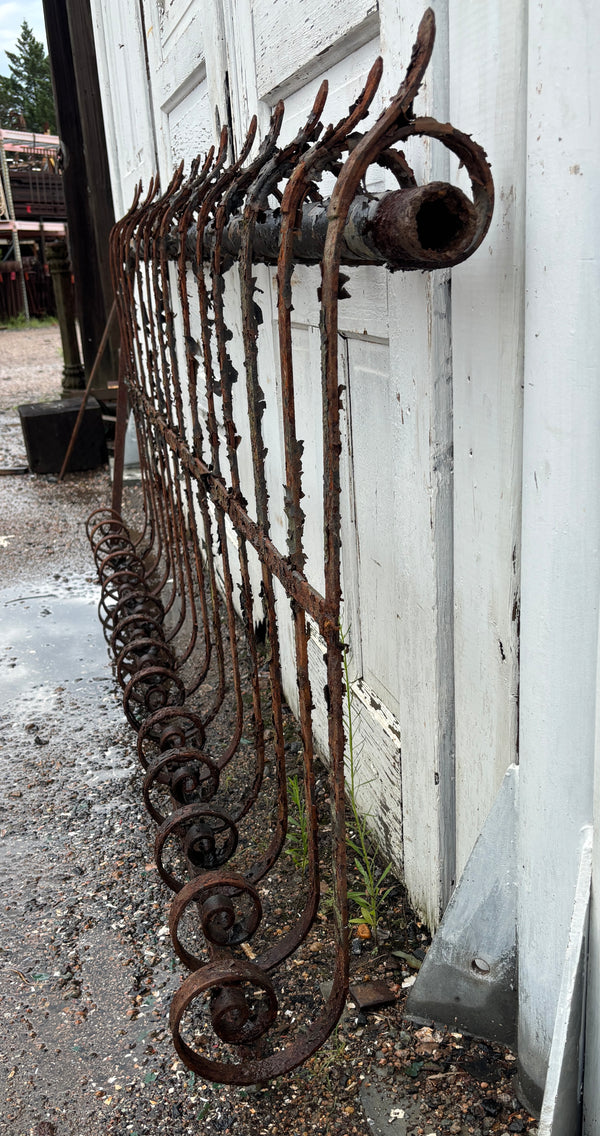 54 Feet of Iron Fence Panels GA21363
