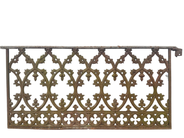 26' Ft of Antique Ornate Cast Iron Garden Gate Fencing GA20848