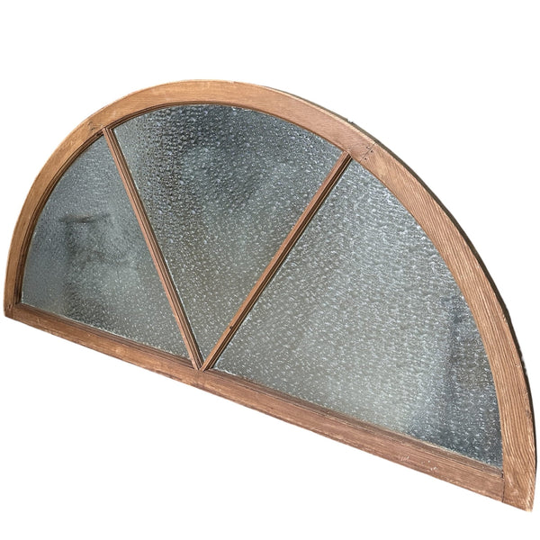 Antique Restored Arched Florentine Glass Transom Window GA20696