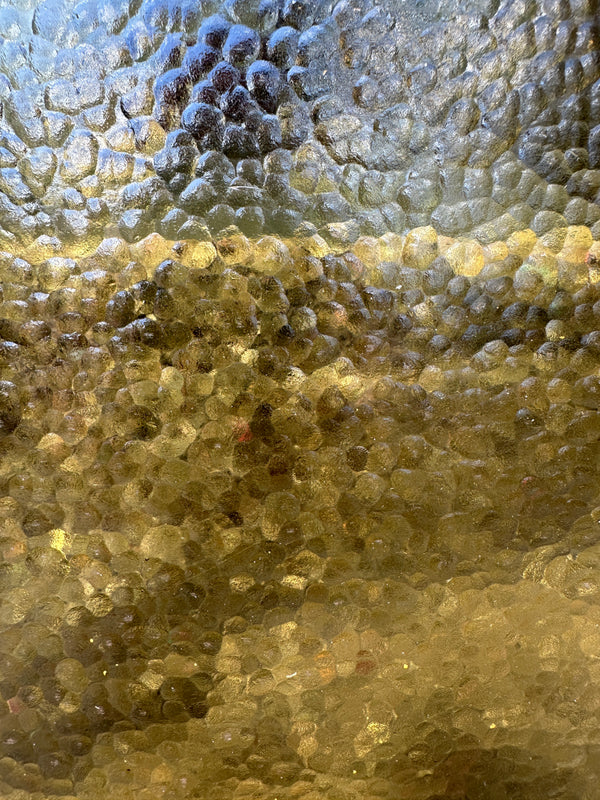 Set of 3 Amber Pebble Glass Panes GA20375