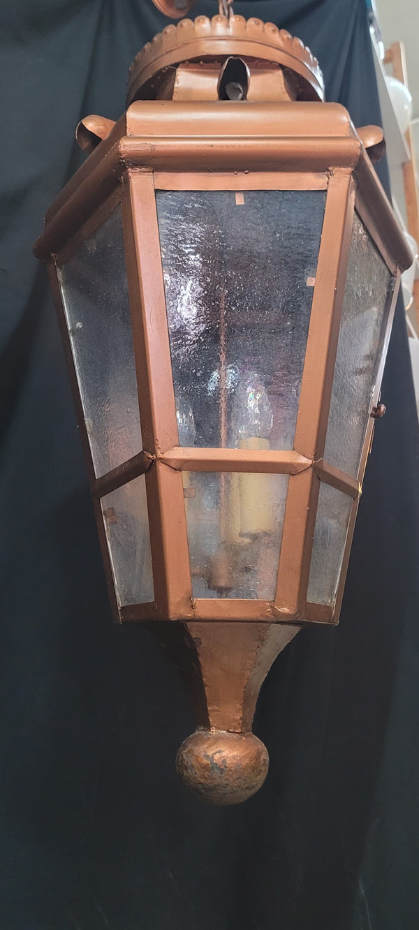 Portico Ceiling Lantern w/ Textured Seeded Glass Panels 38" x 20" GS01007
