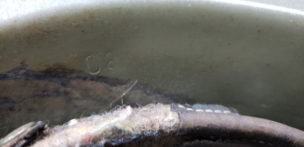 WWII Russian P-43 Steel Helmet With Leather Liner & Chin Strap