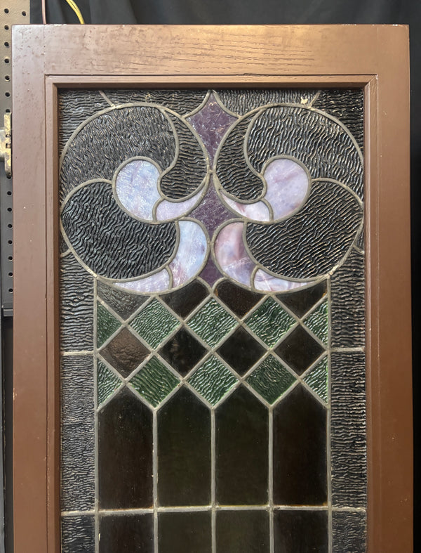 Pair of Stained Glass Cabinet Doors GA21327