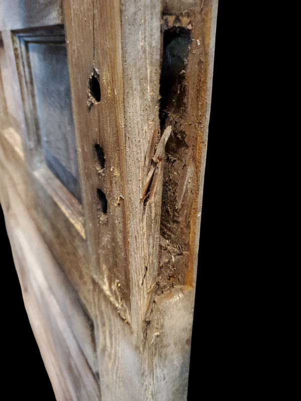 Textured Half Glass & 5 Panel Wood Interior Door 34" W x 80 1/2" T GAM0010
