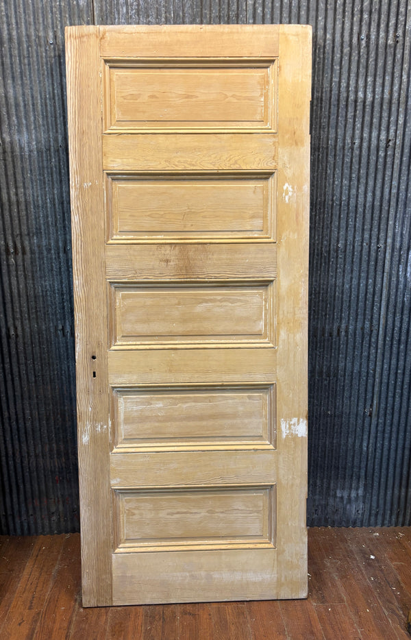 Heart Pine 5 Horizontal Panel Door GA21434