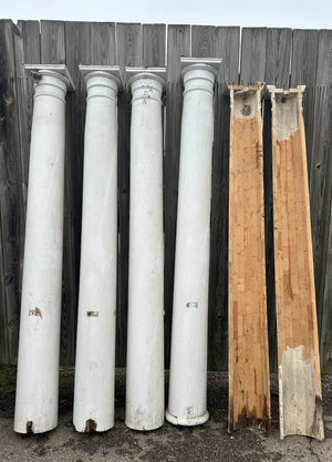 Set of 4 Full-Size and 2 Half-Size Building Columns GA20332