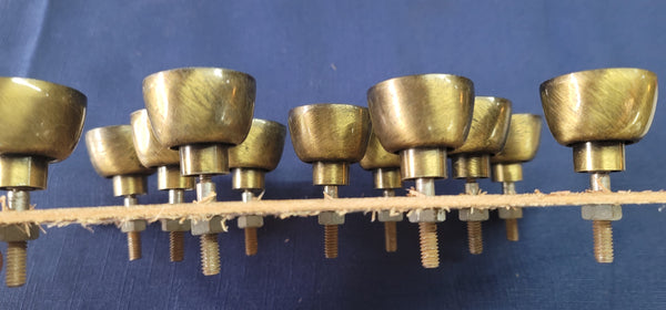 Vintage Set of 11 Art Nouveau Furniture/Cabinet Knobs w/ Screws GS00670